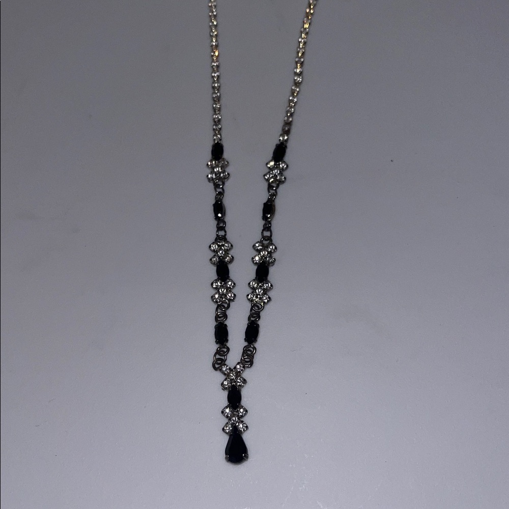 Fashion black stone vintage necklace